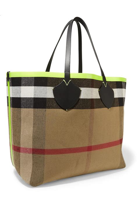 burberry canvas reversible bag|burberry tote bag.